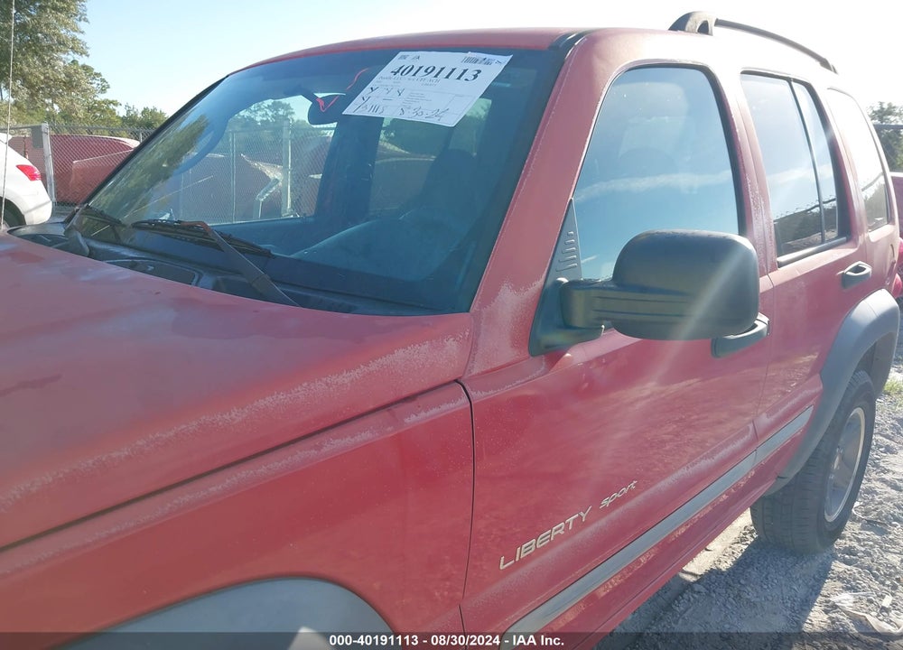 2002 JEEP LIBERTY SPORT VIN: 1J4GK48K72W272755