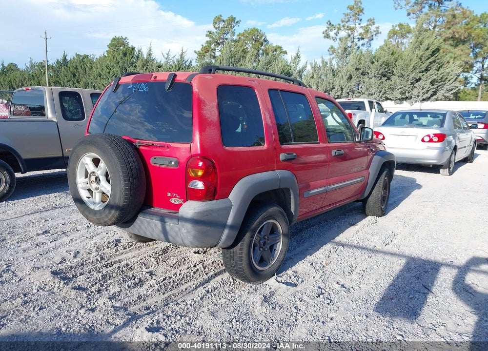 2002 JEEP LIBERTY SPORT VIN: 1J4GK48K72W272755
