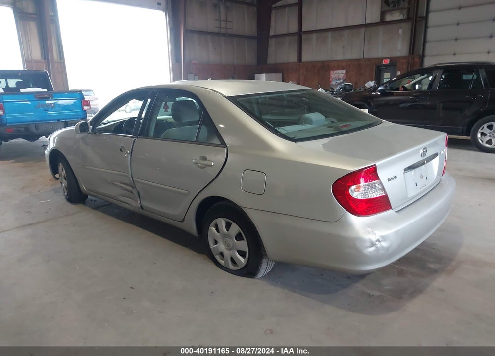 2002 TOYOTA CAMRY LE VIN: 4T1BE32K72U613833