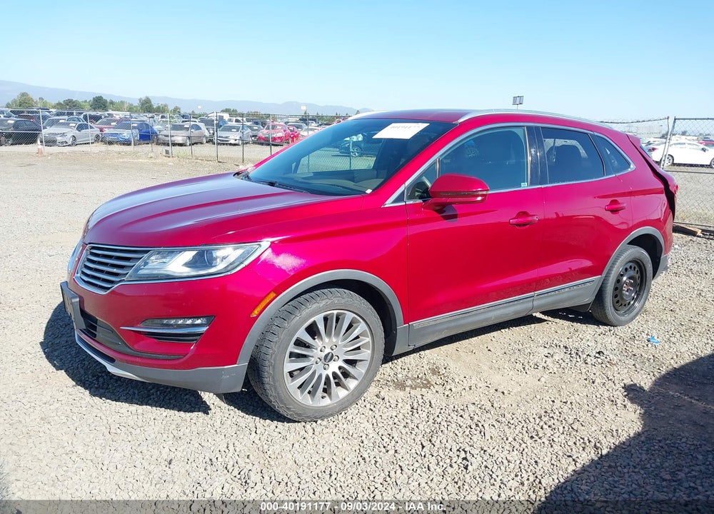 2015 LINCOLN MKC VIN: 5LMTJ2AH2FUJ03019