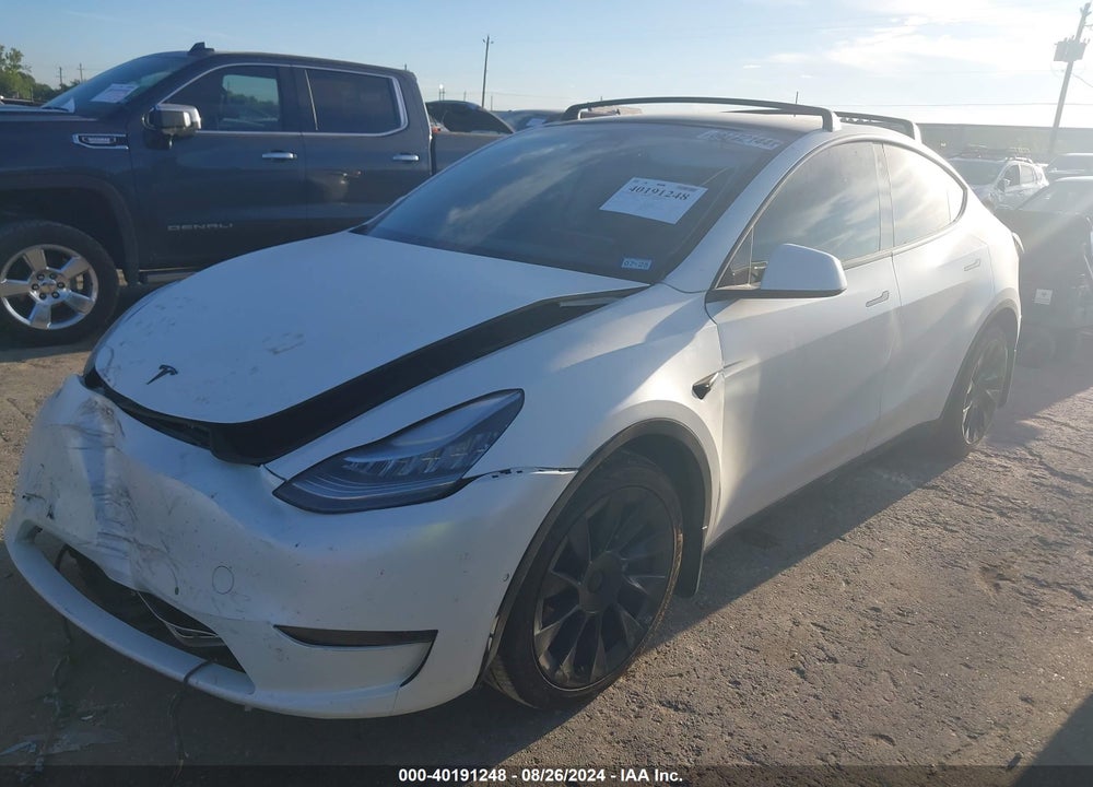 2020 TESLA MODEL Y LONG RANGE DUAL MOTOR ALL-WHEEL DRIVE VIN: 5YJYGDEE4LF014502