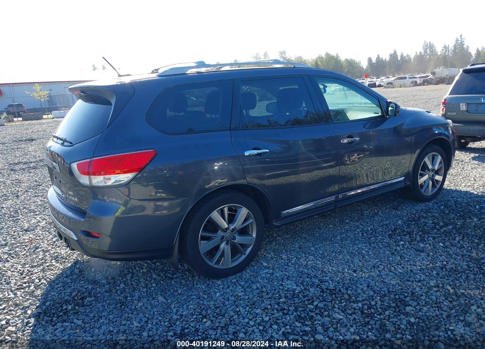 2013 NISSAN PATHFINDER PLATINUM VIN: 5N1AR2MM7DC674892
