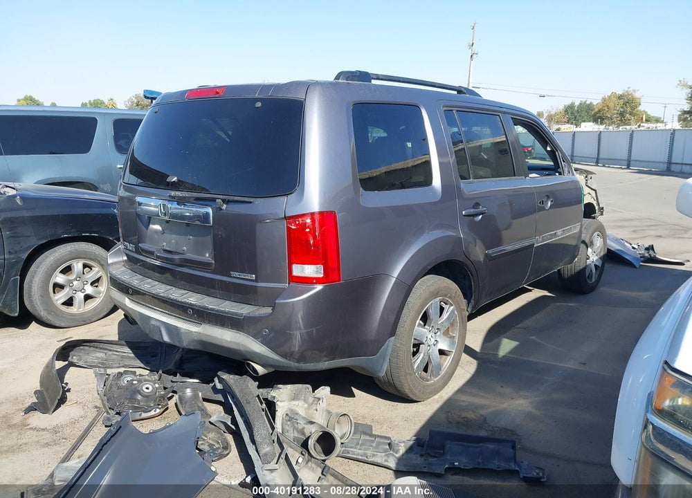 2014 HONDA PILOT TOURING VIN: 5FNYF3H90EB020022