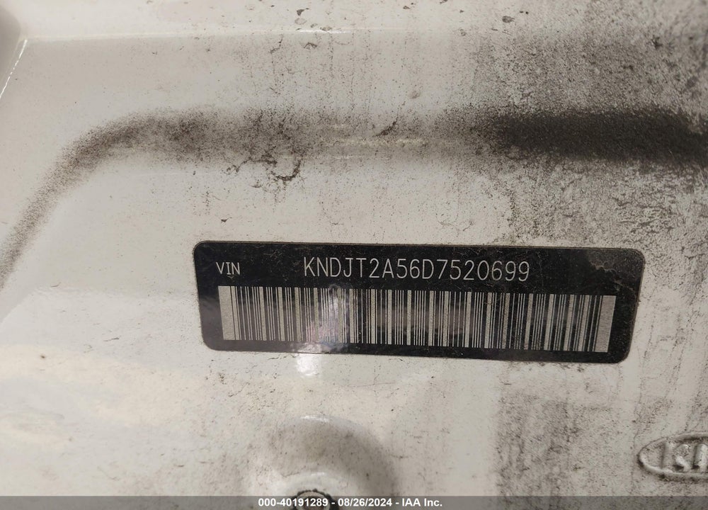 2013 KIA SOUL VIN: KNDJT2A56D7520699