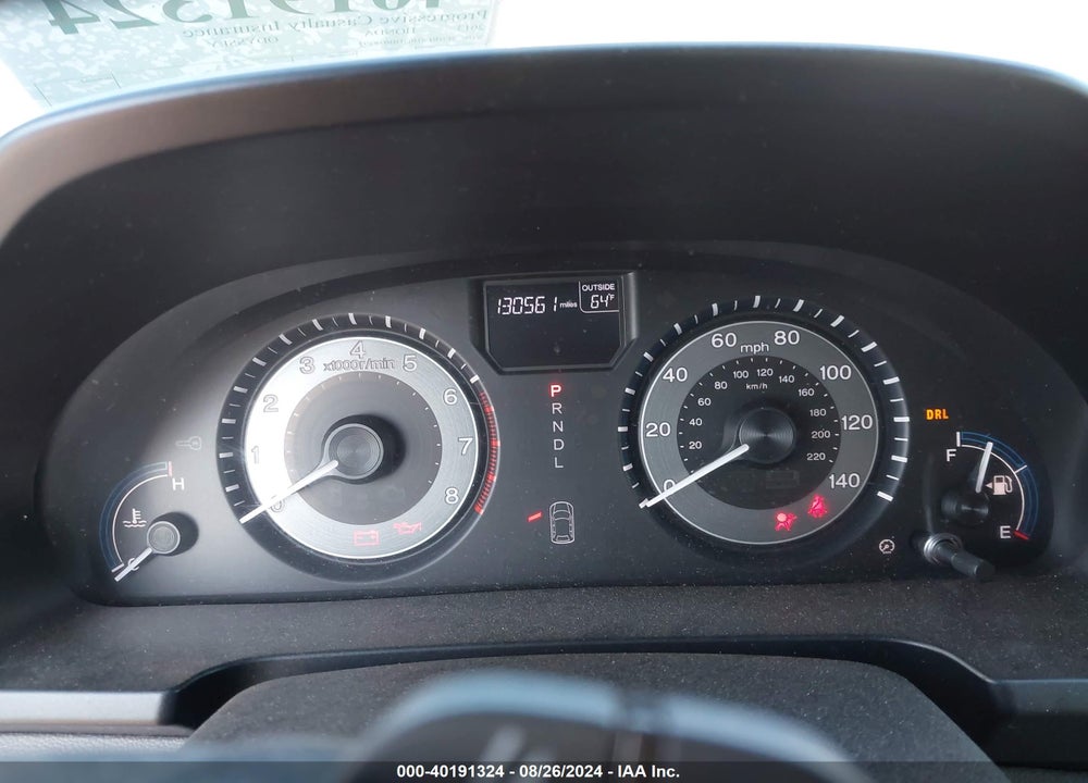 2013 HONDA ODYSSEY EX-L VIN: 5FNRL5H63DB078297