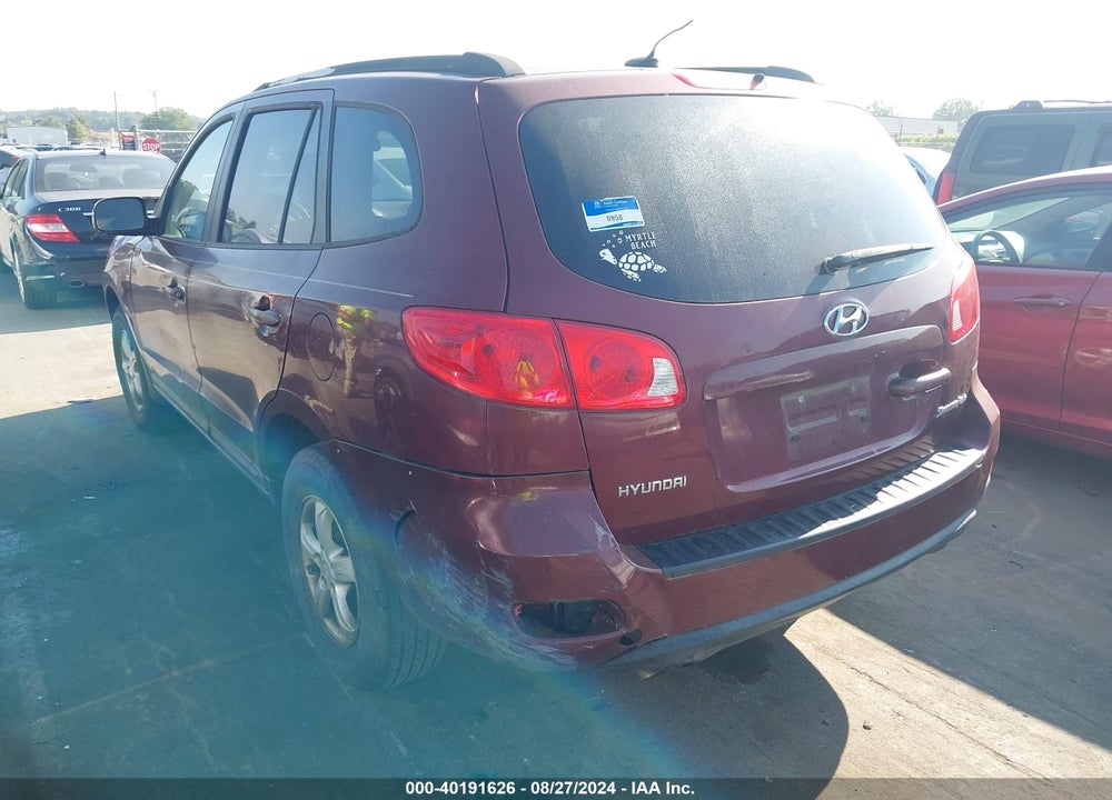 2008 HYUNDAI SANTA FE GLS VIN: 5NMSG13D38H181597