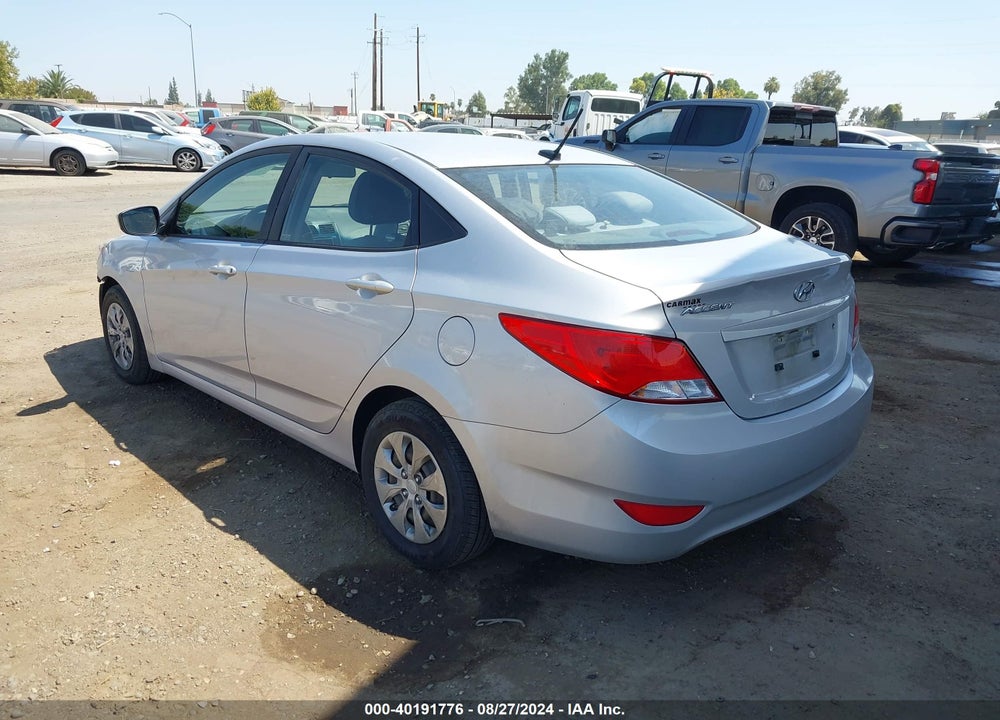 2017 HYUNDAI ACCENT SE VIN: KMHCT4AE6HU297667