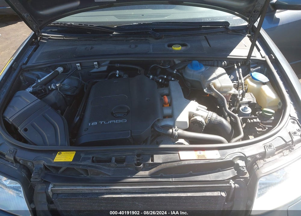 2002 AUDI A4 1.8T VIN: WAULC68E22A314217
