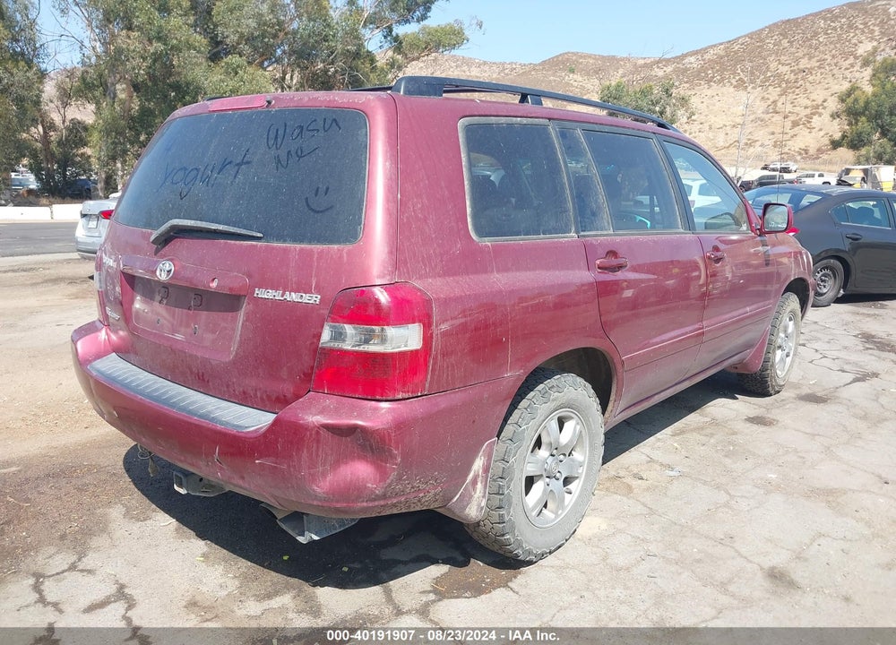 2004 TOYOTA HIGHLANDER V6 VIN: JTEEP21A440006096