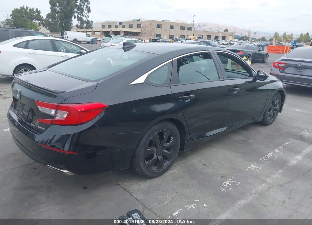 2018 HONDA ACCORD SPORT VIN: 1HGCV1F3XJA199190