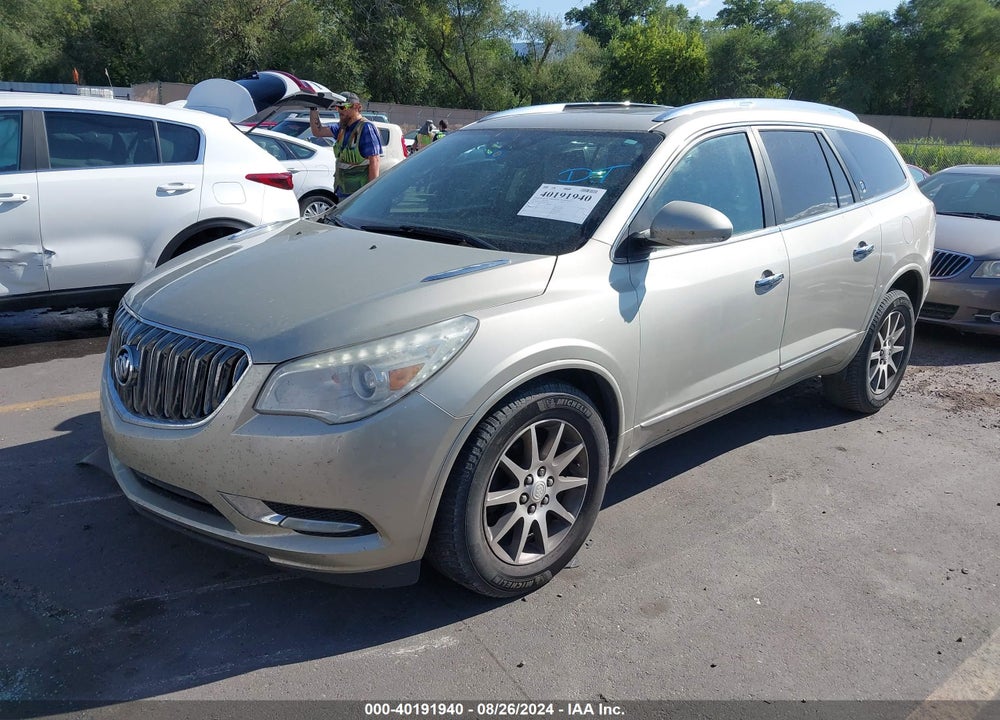 2014 BUICK ENCLAVE LEATHER VIN: 5GAKRBKD8EJ357746