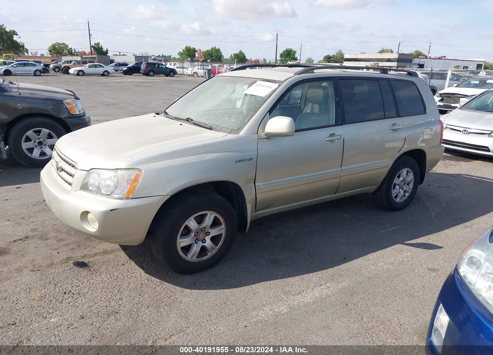 2003 TOYOTA HIGHLANDER LIMITED V6 VIN: JTEHF21A330103742