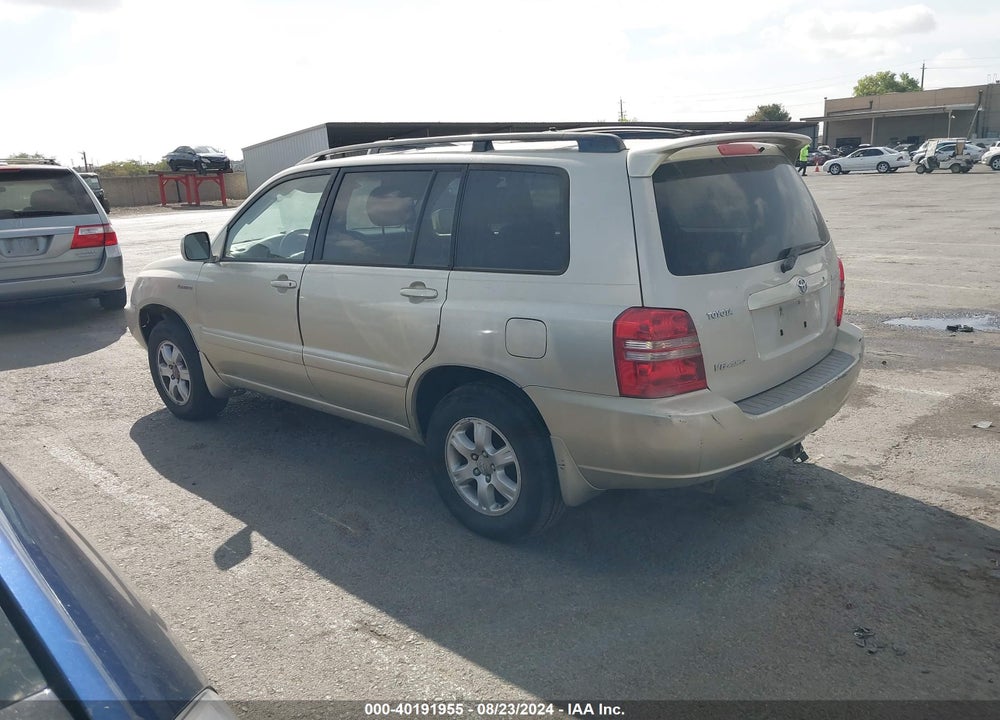 2003 TOYOTA HIGHLANDER LIMITED V6 VIN: JTEHF21A330103742