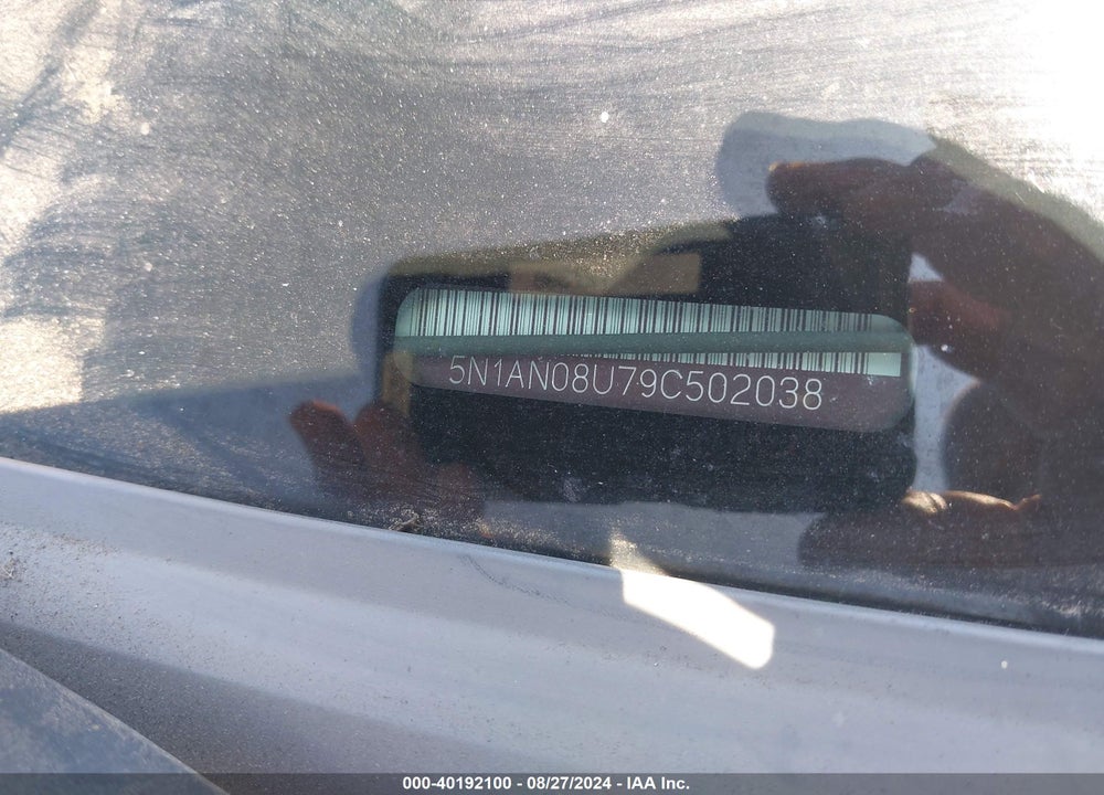 2009 NISSAN XTERRA X VIN: 5N1AN08U79C502038