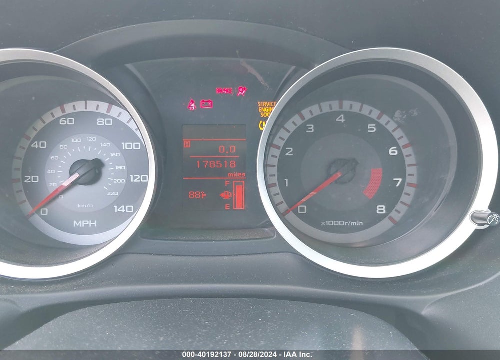 2009 MITSUBISHI LANCER ES/ES SPORT VIN: JA3AU26U99U045523