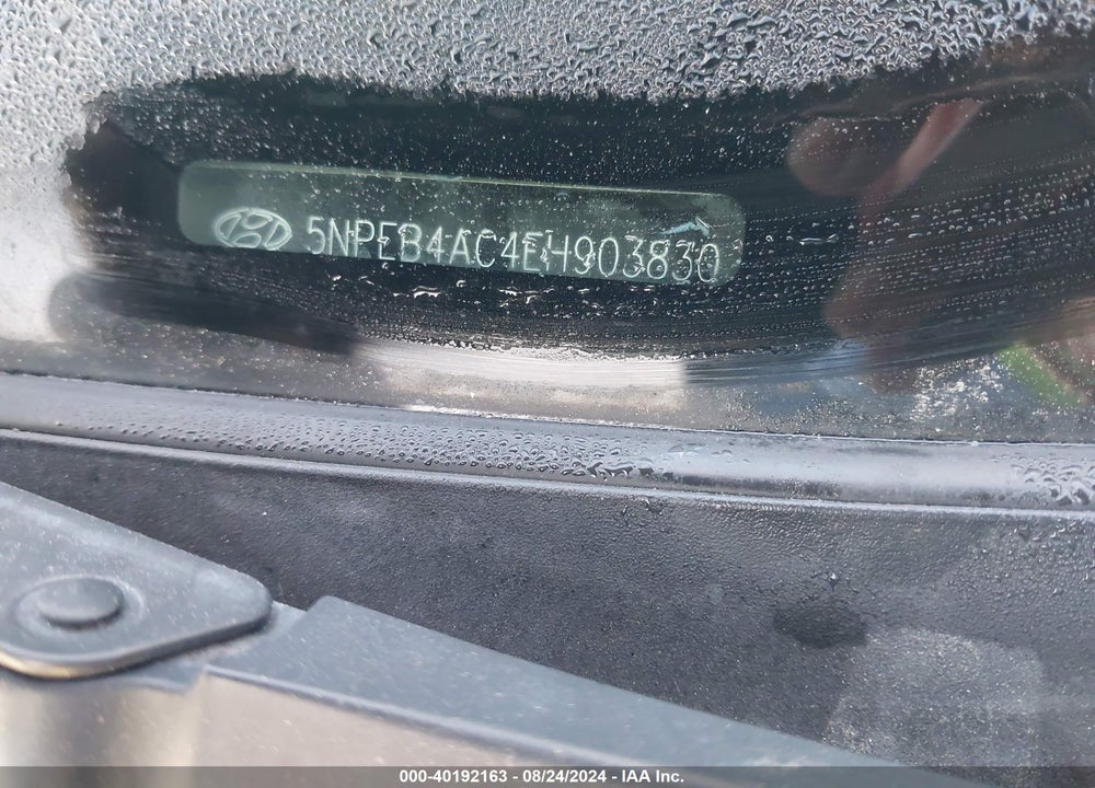 2014 HYUNDAI SONATA GLS VIN: 5NPEB4AC4EH903830