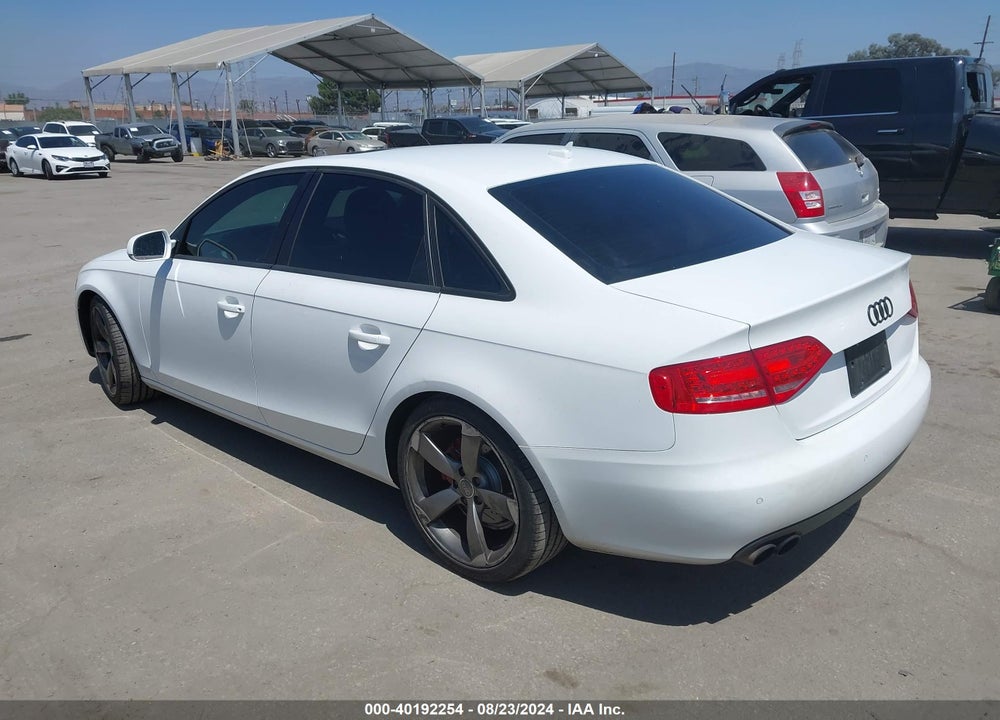 2011 AUDI A4 2.0T PREMIUM VIN: WAUEFAFL2BN020829