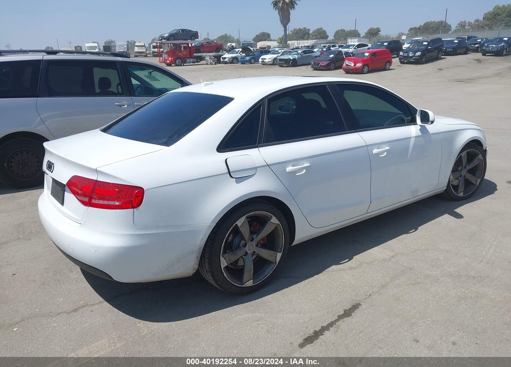 2011 AUDI A4 2.0T PREMIUM VIN: WAUEFAFL2BN020829