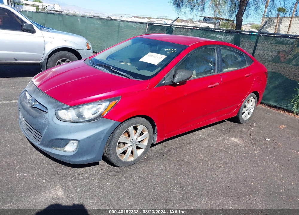 2013 HYUNDAI ACCENT GLS VIN: KMHCU4AE7DU379141