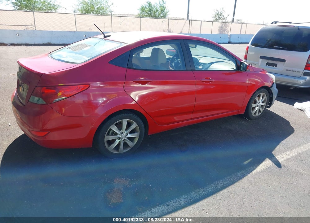 2013 HYUNDAI ACCENT GLS VIN: KMHCU4AE7DU379141