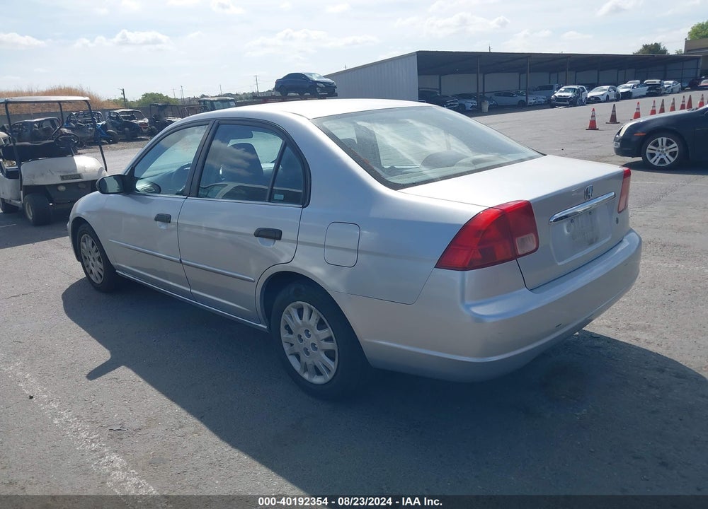 2001 HONDA CIVIC VIN: 2HGES16501H611346
