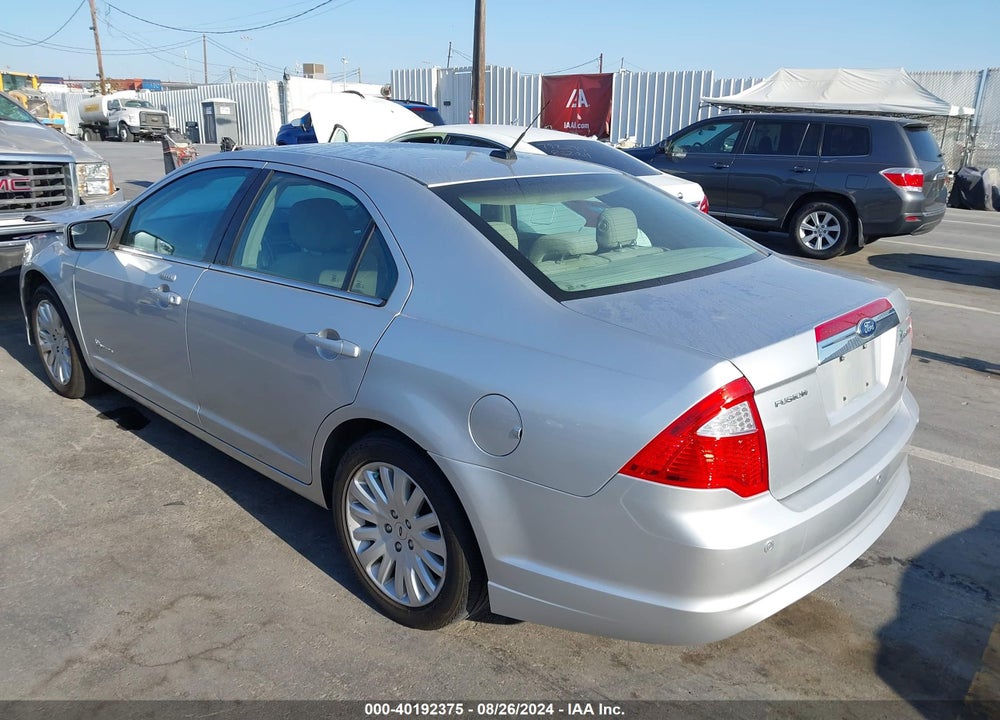 2012 FORD FUSION HYBRID VIN: 3FADP0L36CR377994