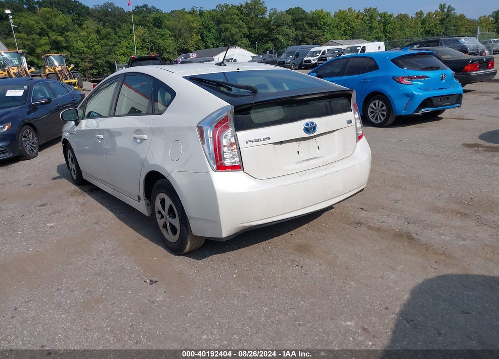 2012 TOYOTA PRIUS THREE VIN: JTDKN3DU7C5390160