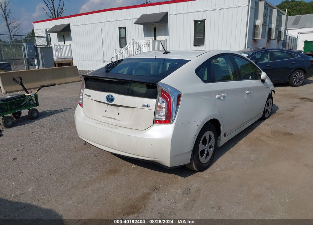 2012 TOYOTA PRIUS THREE VIN: JTDKN3DU7C5390160