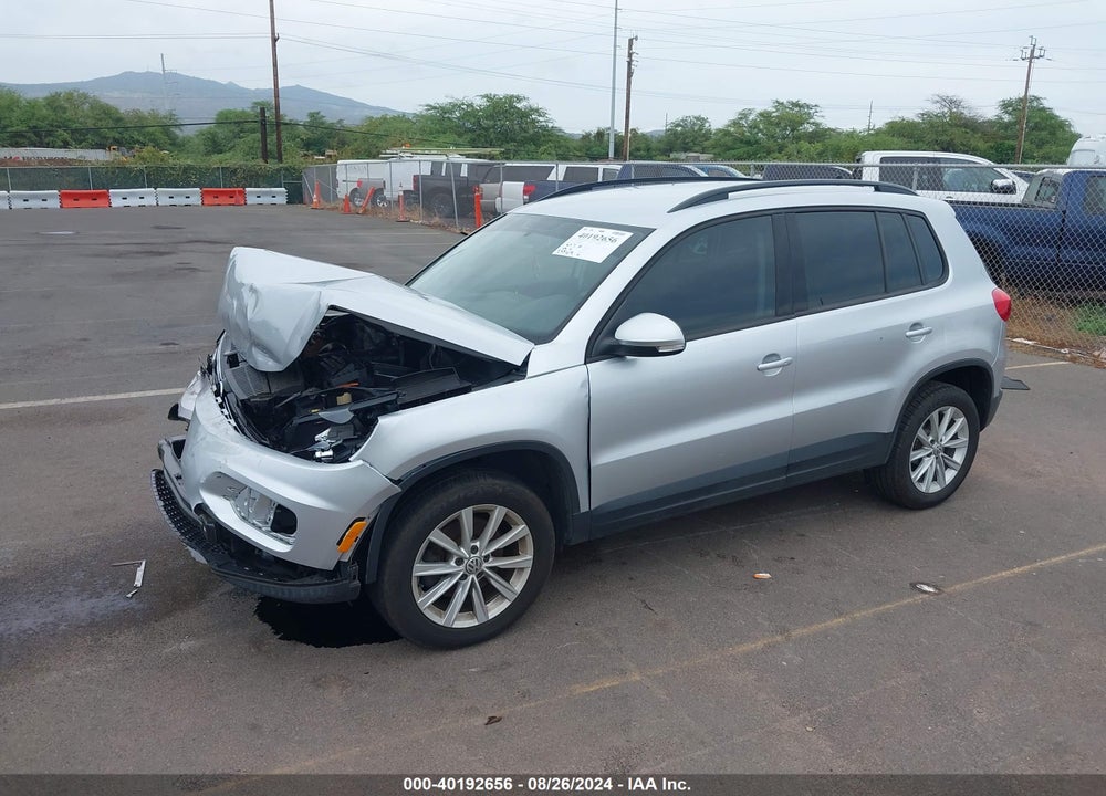 2018 VOLKSWAGEN TIGUAN LIMITED 2.0T VIN: WVGAV7AX2JK002988