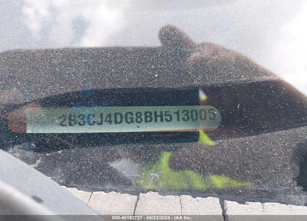 2011 DODGE CHALLENGER VIN: 2B3CJ4DG8BH513005