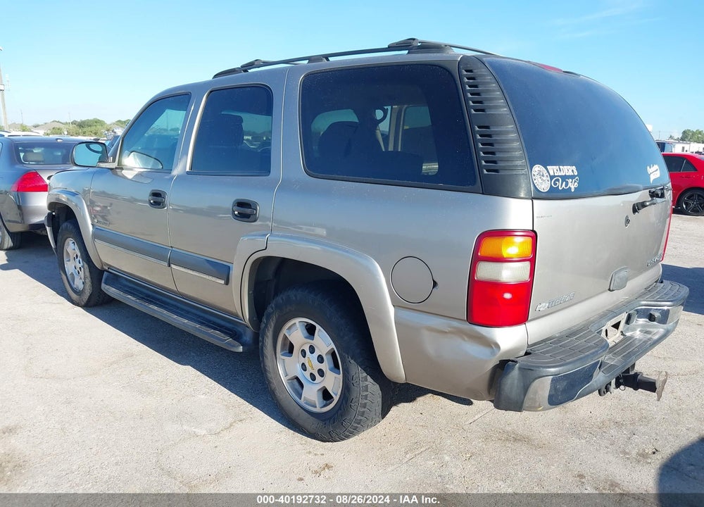 2003 CHEVROLET TAHOE VIN: 1GNEK13Z03R181804