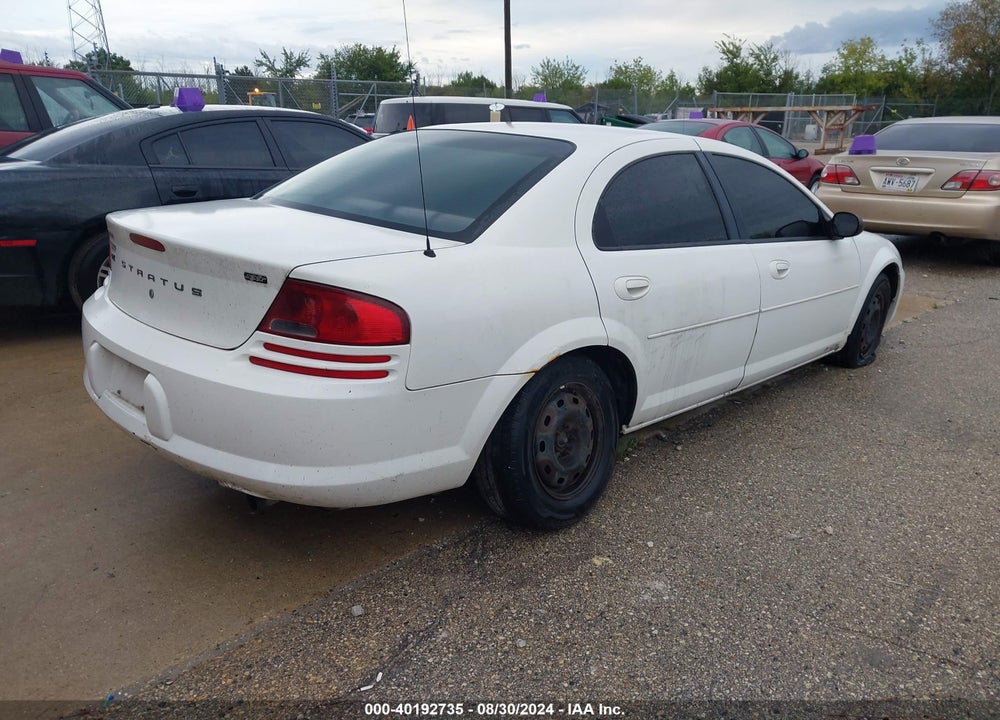 2006 DODGE STRATUS SXT VIN: 1B3EL46X16N193748