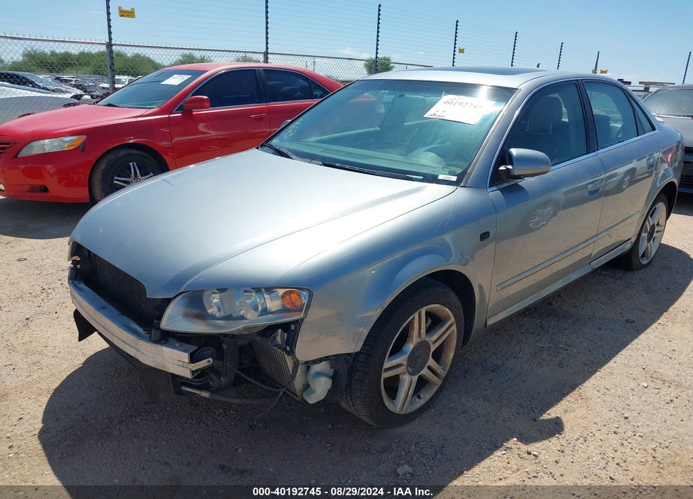 2008 AUDI A4 2.0T VIN: WAUDF78E58A057127