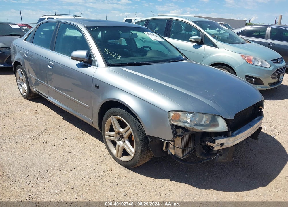 2008 AUDI A4 2.0T VIN: WAUDF78E58A057127