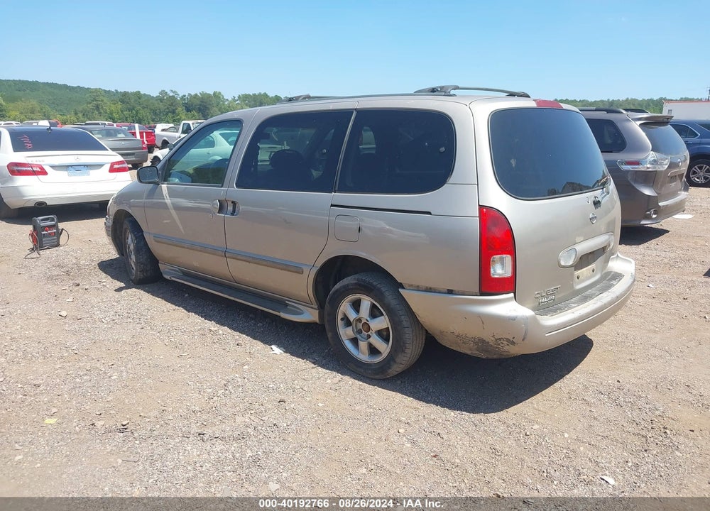 2002 NISSAN QUEST GXE VIN: 4N2ZN15T32D817716