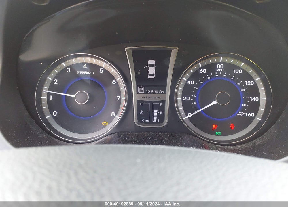2013 HYUNDAI AZERA VIN: KMHFG4JG4DA221220