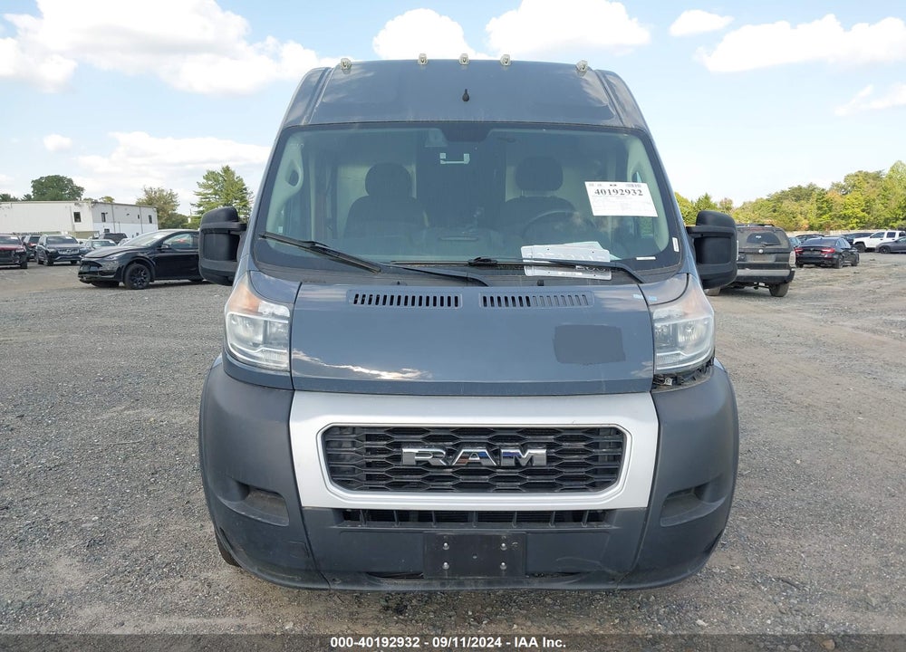 2020 RAM PROMASTER 3500 CARGO VAN HIGH ROOF 159 WB EXT VIN: 3C6URVJG5LE108438