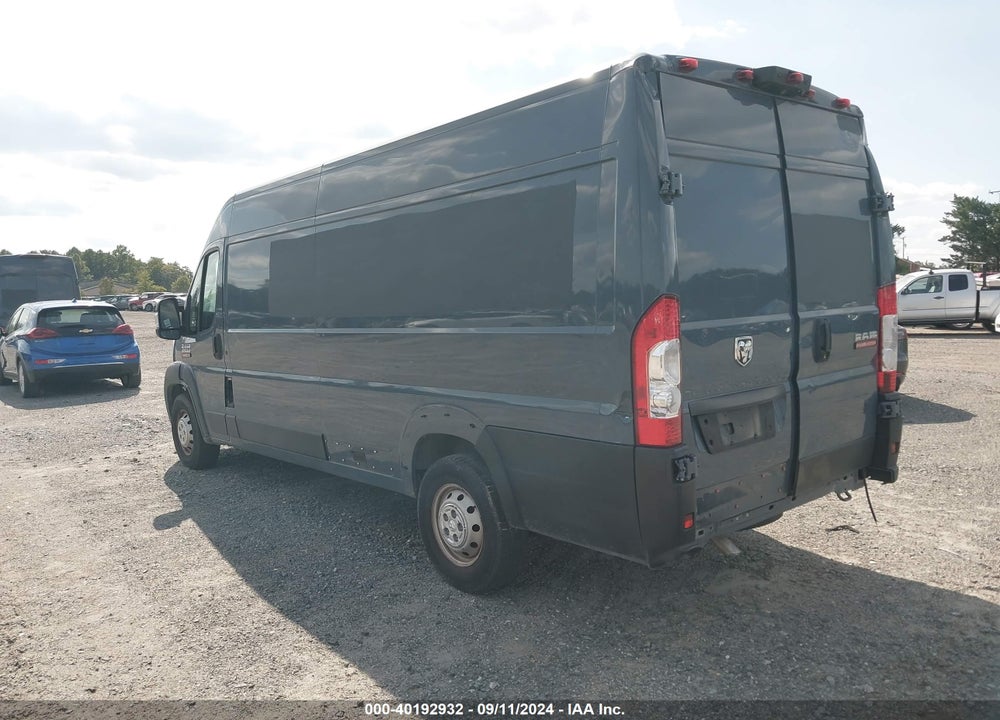 2020 RAM PROMASTER 3500 CARGO VAN HIGH ROOF 159 WB EXT VIN: 3C6URVJG5LE108438