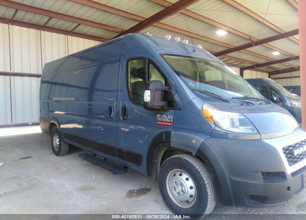 2020 RAM PROMASTER 3500 CARGO VAN HIGH ROOF 159 WB EXT VIN: 3C6URVJG1LE117198