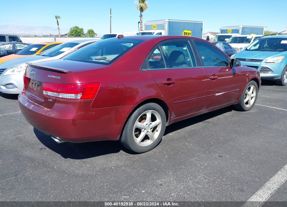 2008 HYUNDAI SONATA LIMITED V6/SE V6 VIN: 5NPEU46F58H316215