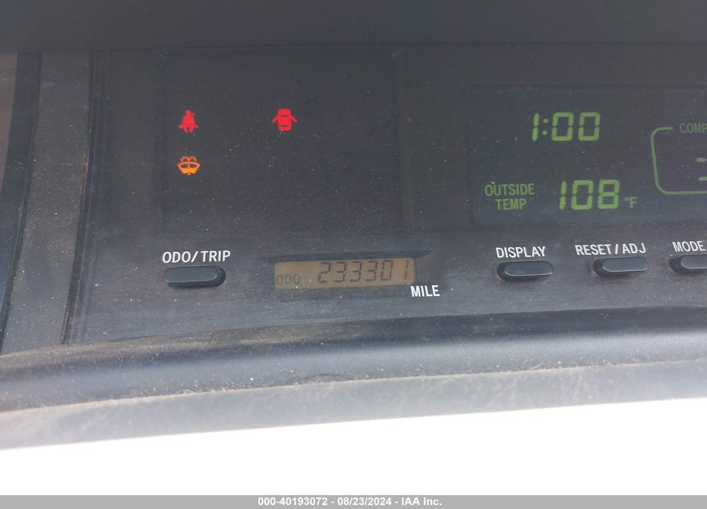 2000 TOYOTA AVALON XLS VIN: 4T1BF28B2YU083052