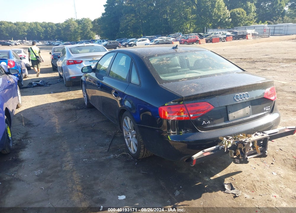 2011 AUDI A4 2.0T PREMIUM VIN: WAUDFAFL2BN024066