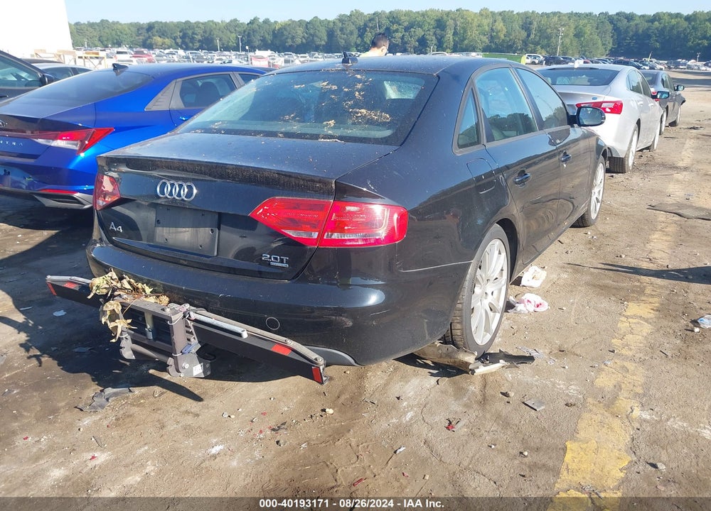 2011 AUDI A4 2.0T PREMIUM VIN: WAUDFAFL2BN024066