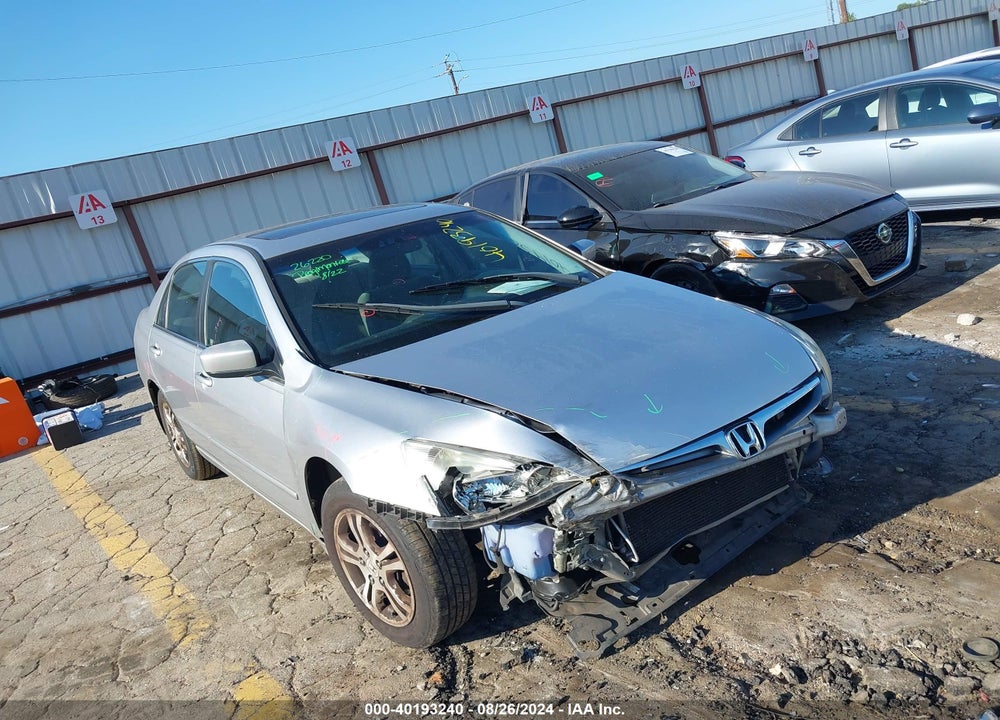 2007 HONDA ACCORD 2.4 EX VIN: 1HGCM56767A159663