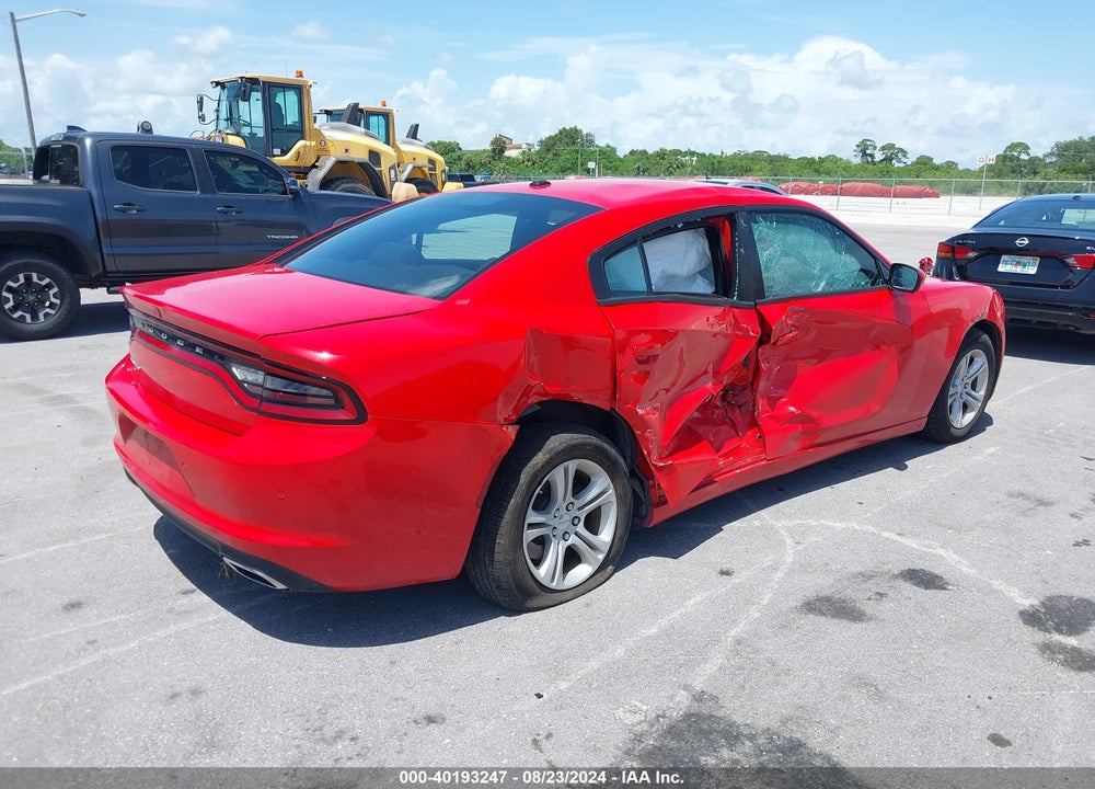 2022 DODGE CHARGER SXT RWD VIN: 2C3CDXBG9NH255550