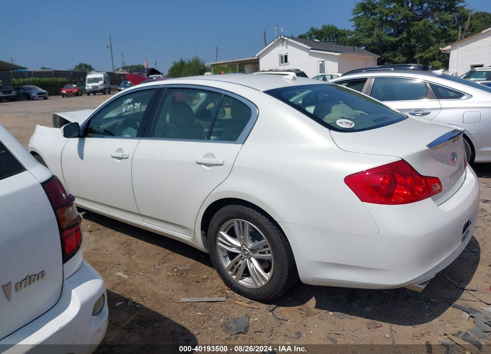 2012 INFINITI G25 JOURNEY VIN: JN1DV6AP6CM810525