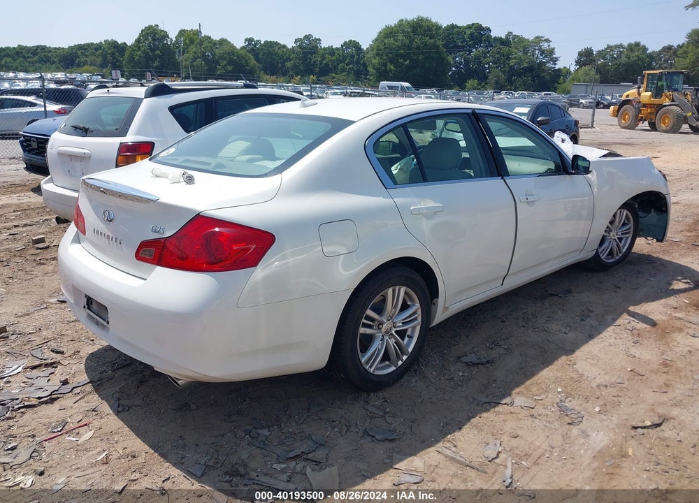 2012 INFINITI G25 JOURNEY VIN: JN1DV6AP6CM810525