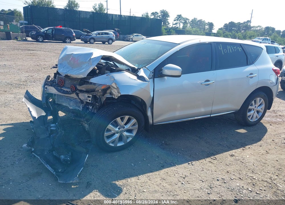 2014 NISSAN MURANO VIN: JN8AZ1MW2EW524595