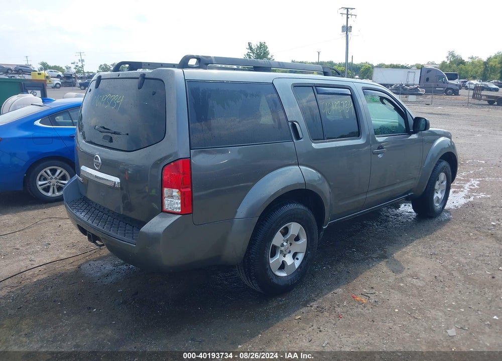 2009 NISSAN PATHFINDER S VIN: 5N1AR18B69C611907