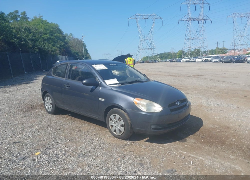 2008 HYUNDAI ACCENT GS VIN: KMHCM36C48U083601